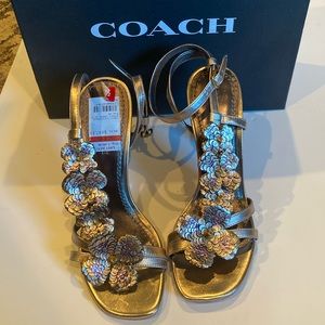 Coach Bianca  Color  Champagne  Sz 8.5 B        4” Heels